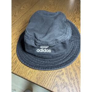 Adidas 100% Cotton Classic Black Bucket Hat